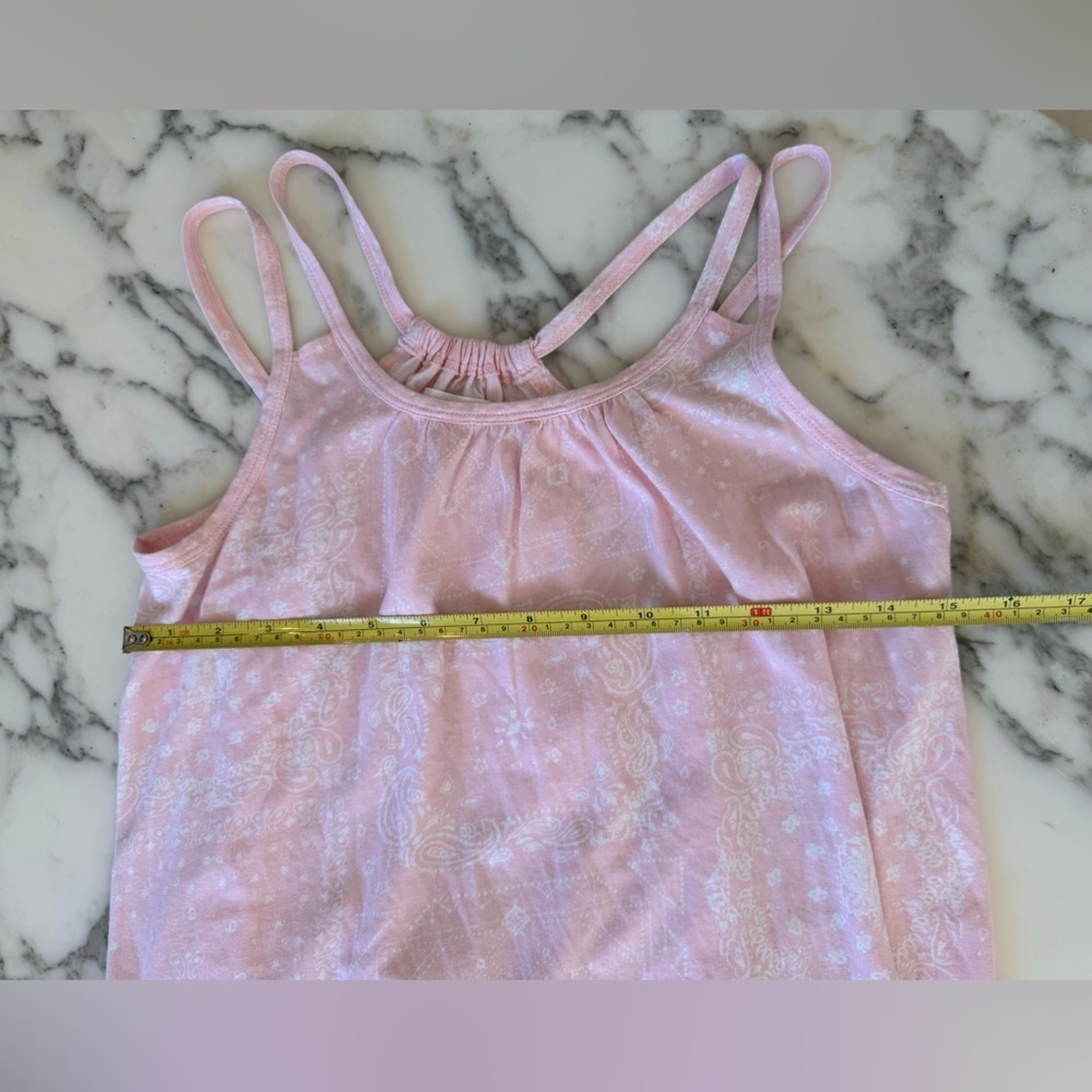 NWT Melrose and Market Double Strap Print Dress Pink Bandana Print Handkerchief - Picture 6 of 11